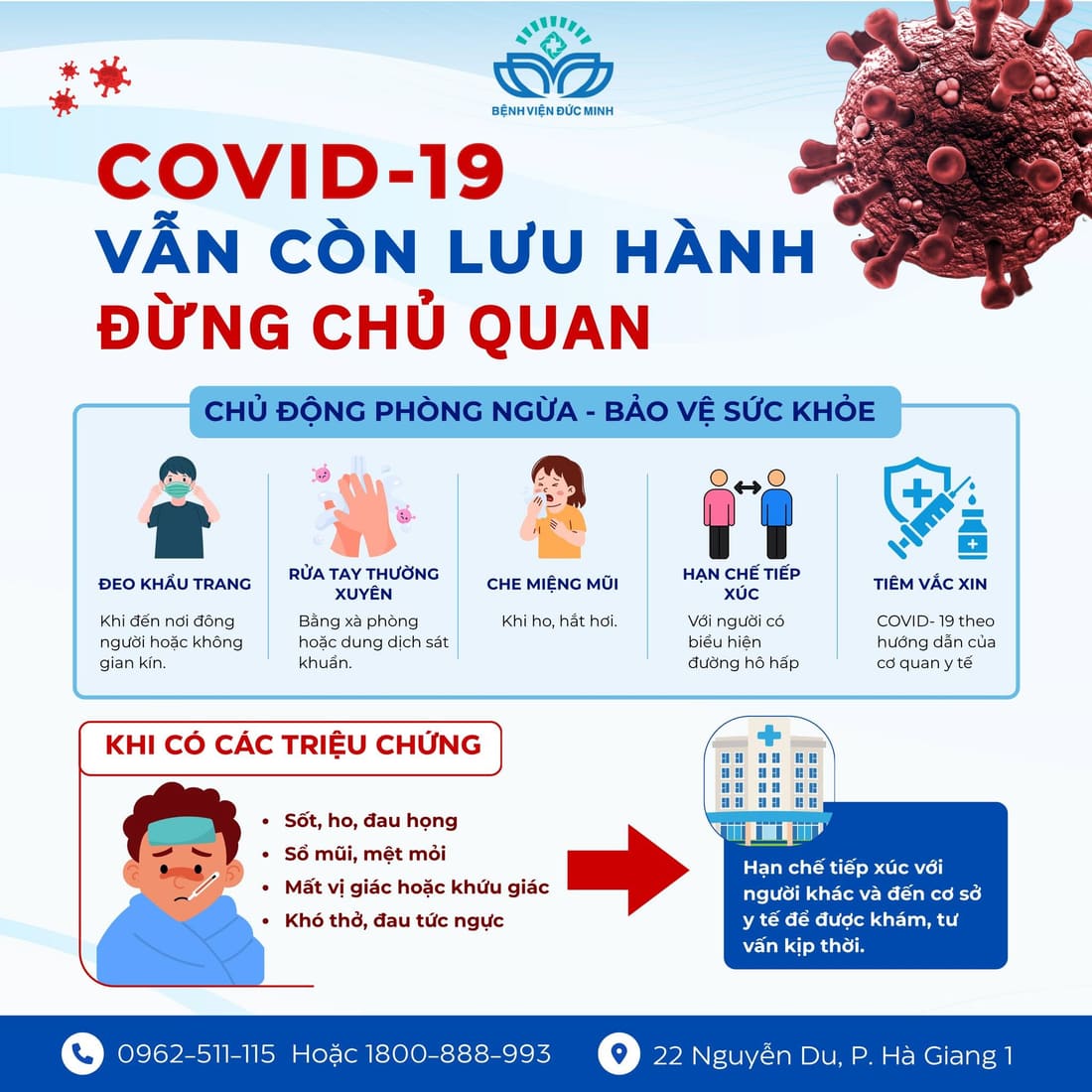 COVID-19 vẫn còn lưu hành – Không nên chủ quan